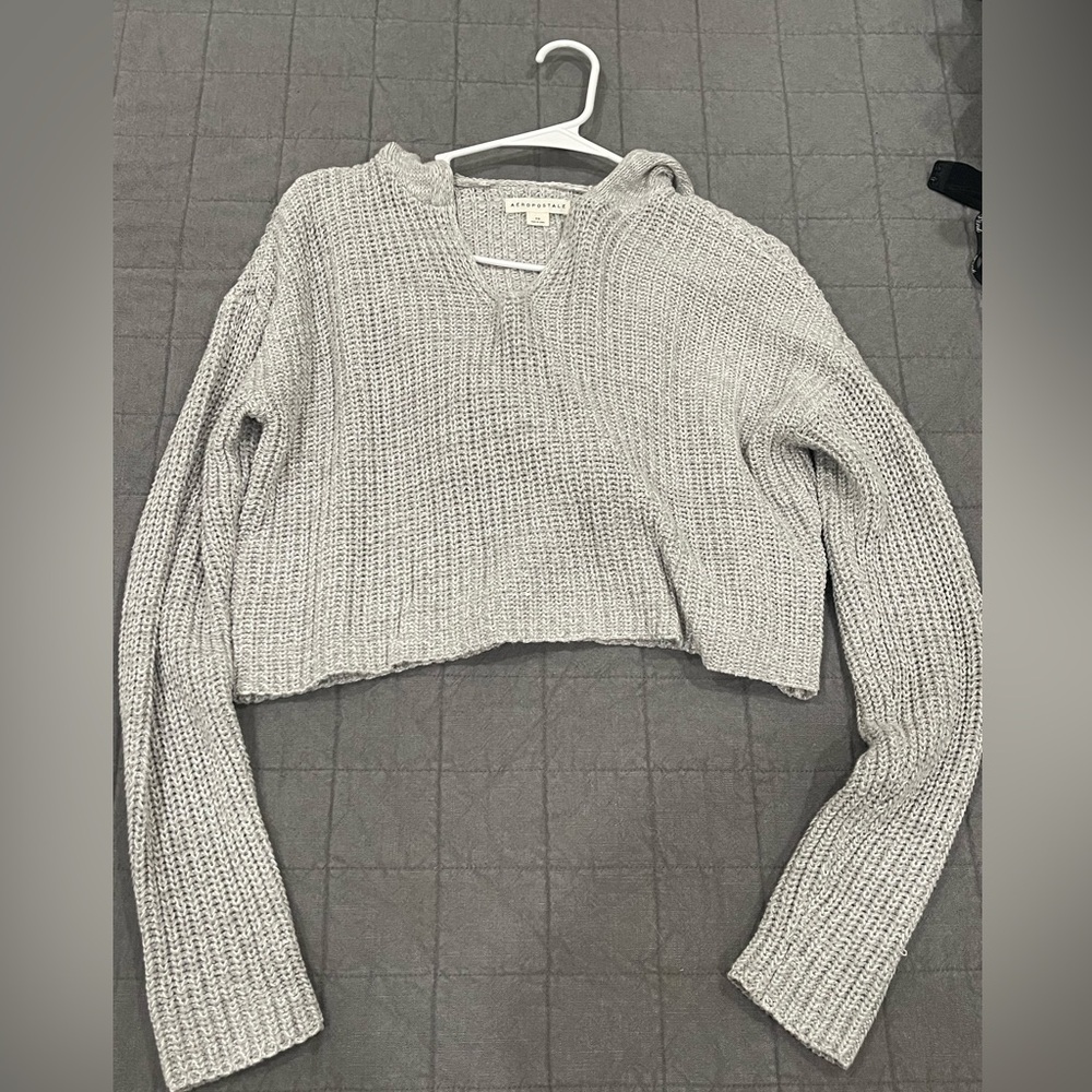 Aeropostale XS Crop Top Knitted Hoodie/Sweater